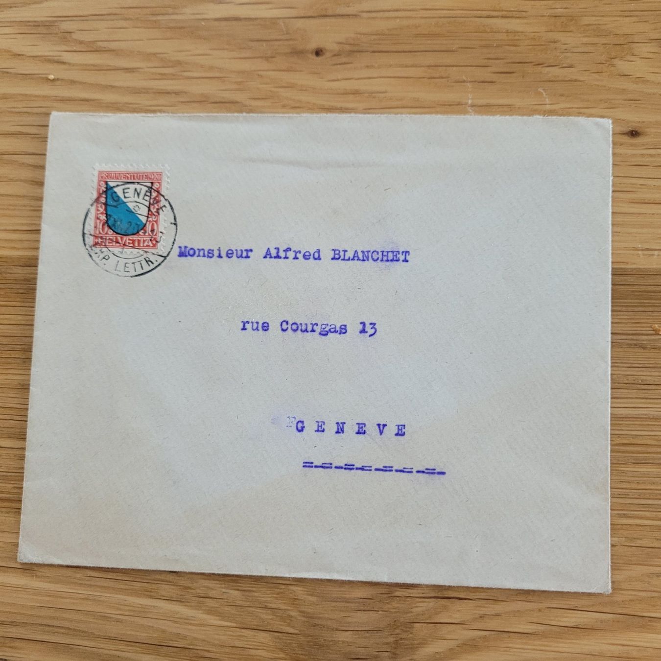 Tutti i francobolli: Brief Pro Juventute Genève 1920 – Usato da Biel/Bienne venduto da Destockweb