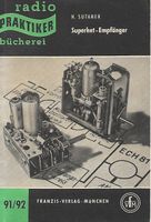 Superhet-Empfänger RPB 91/92 Sutaner Hans 1959