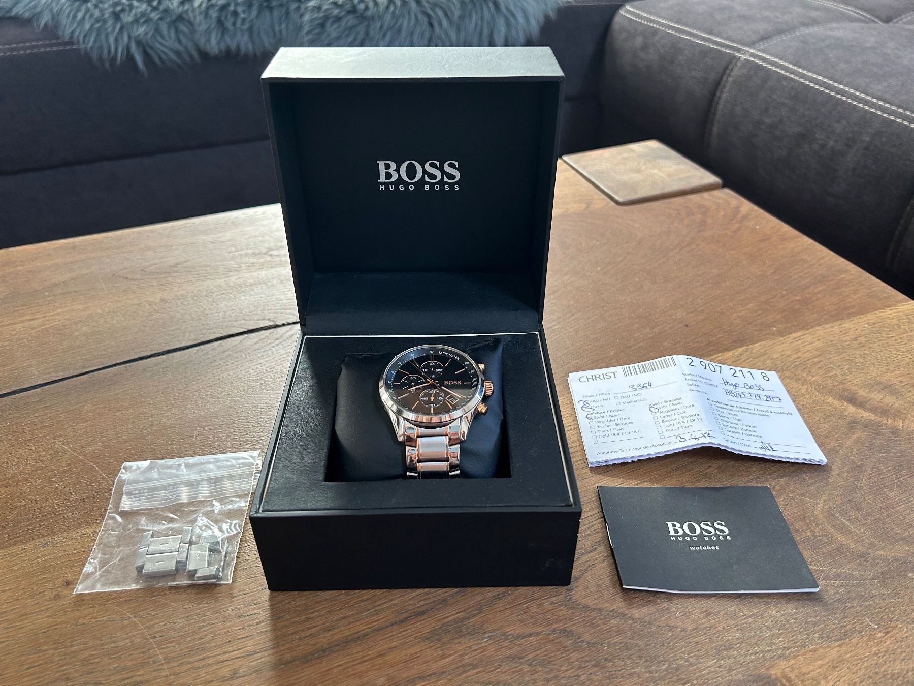 Hugo Boss Uhren: HUGO BOSS Chronograph Uhr ab CHF 1! – Gebraucht aus Heiligkreuz (Mels) von