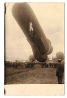 Karte Gordon Bennett Wettfliegen 1909 - Militärballon - gel.