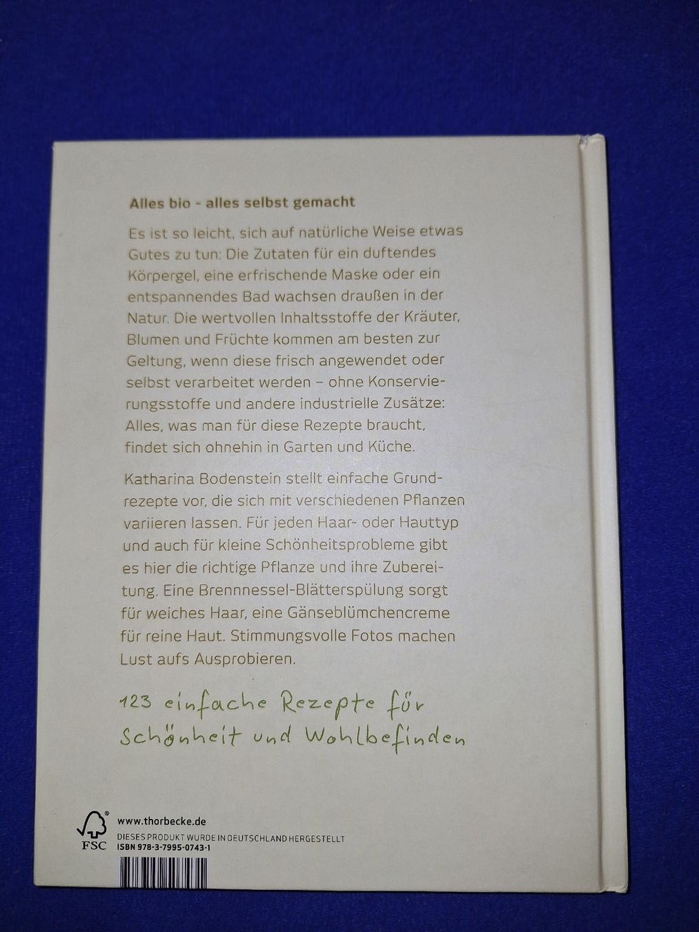 Libri: Naturkosmetik aus dem eigenen Garten Buch – Usato da Menznau venduto da Albatros93 3