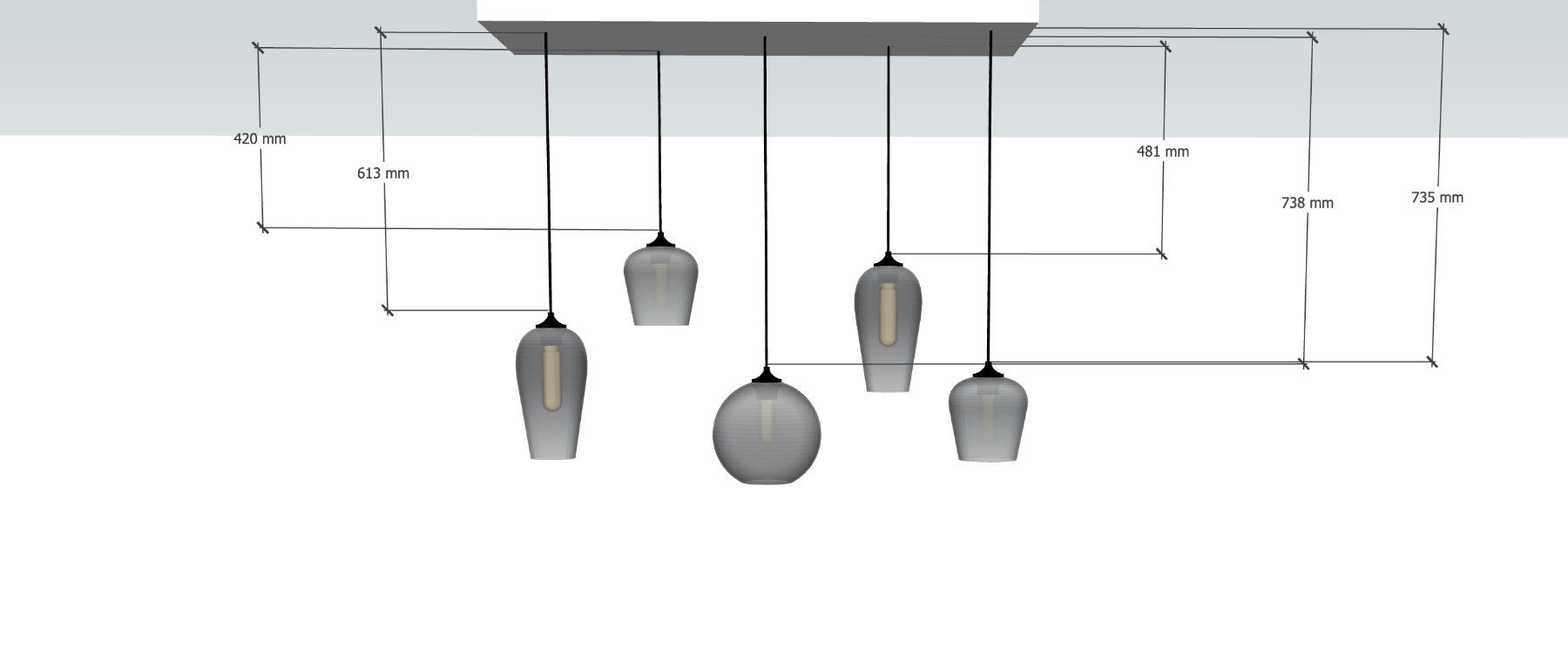 Kronleuchter & Deckenlampen: Bulbs Ball Hängeleuchte 5-flammig – Gebraucht aus Oberwil - Lieli von sepia01 1