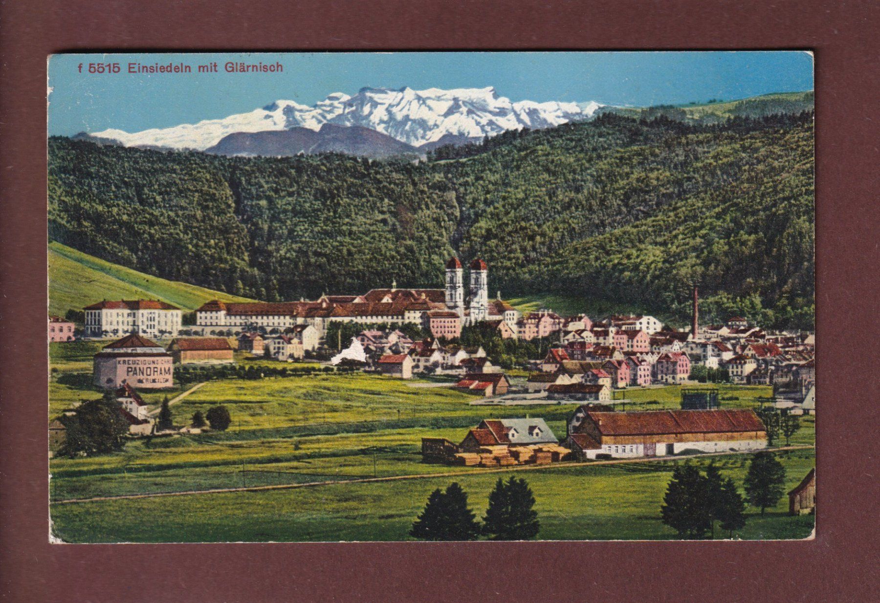 Cartoline postali: EINSIEDELN - Glärnisch - 1931 – Usato da Pully venduto da nicecards