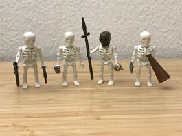 Playmobil Skelette 4 Figuren mit Zubehör