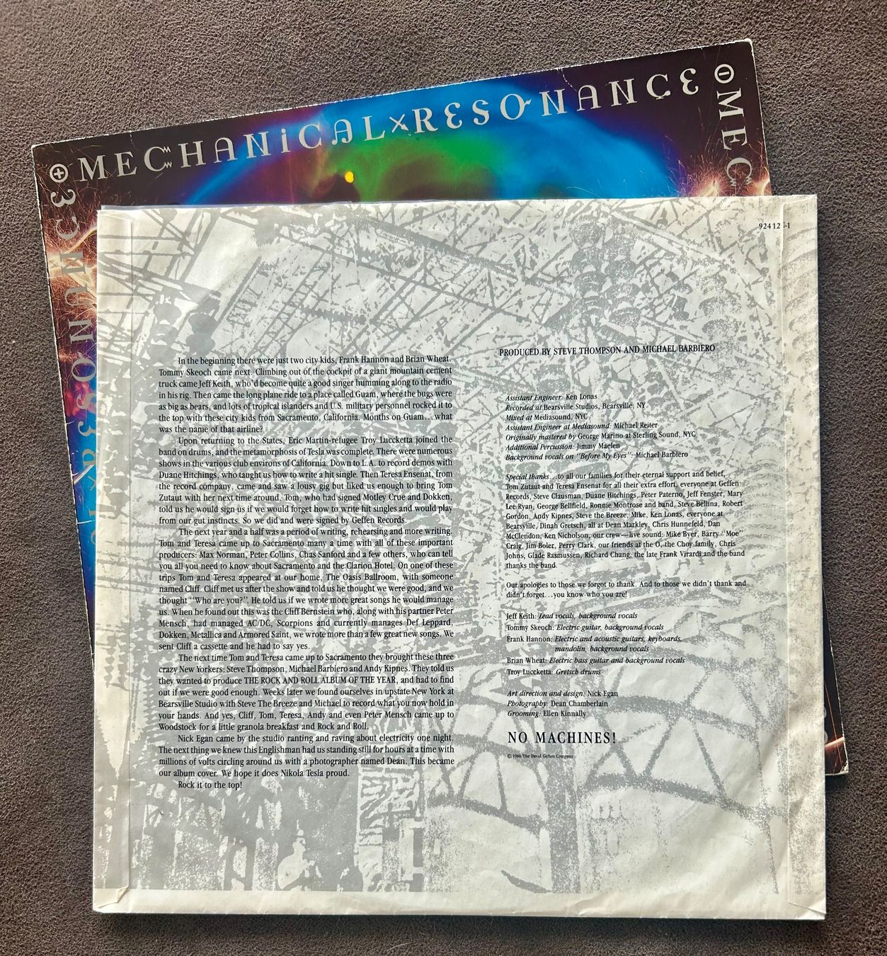 Schallplatten: TESLA „Mechanical Resonance“ 1stPr VINYL LP FULLY SIGNIERT!! – Gebraucht aus Basel von forevermusic 8
