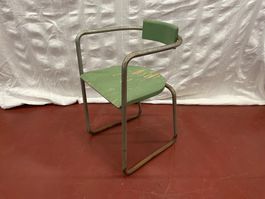 Stahlrohr Stuhl mit Patina Bauhaus Stahlrohrstuhl vintage