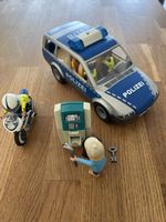 Playmobil Polizeiauto, Motorrad und Verbrecher