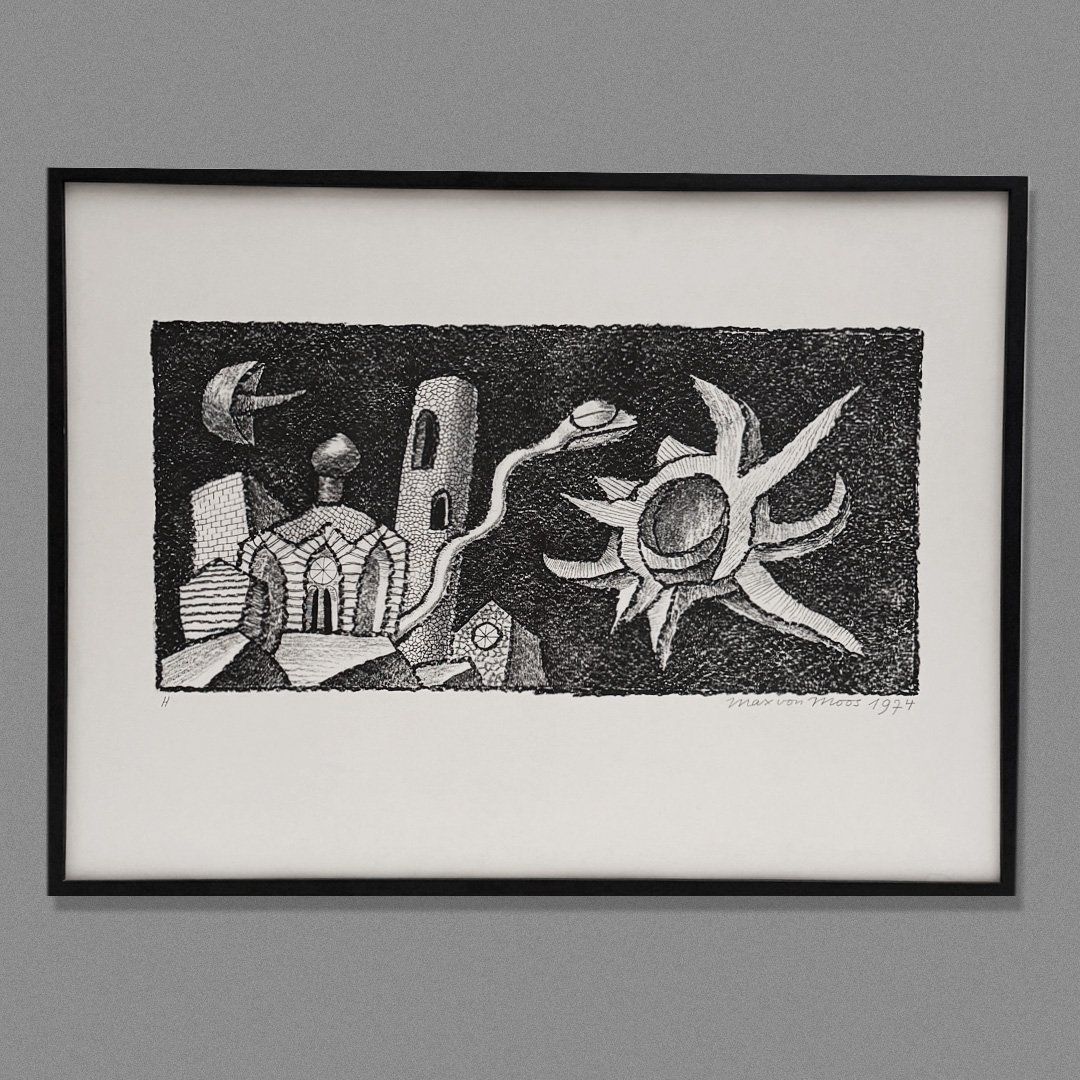 Gemälde: 2 Lithographien von Max von Moos – Gebraucht aus Luzern von Eukalyptus 4