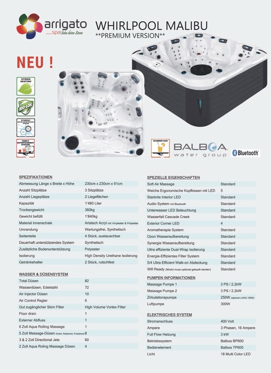 Whirlpool: Whirlpool Malibu Premium Version von Arrigato – Gebraucht aus Höfen b. Thun von Tradeseller 4