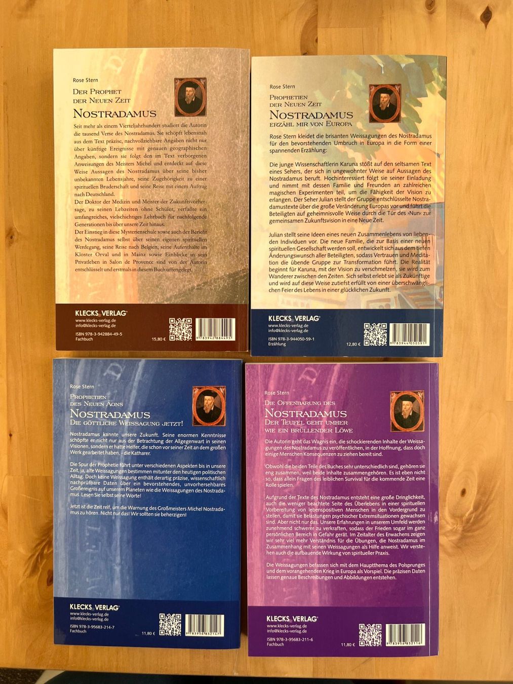 Libri: Nostradamus - 4 Bücher - Rose Stern – Nuovo (secondo la descrizione) da Zug venduto da Miamo 1
