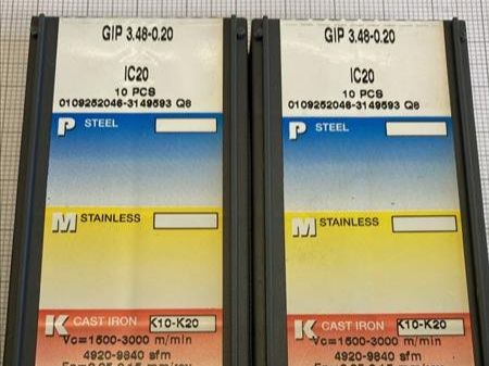 Tutti gli attrezzi: ISCAR Stechwendeplatten GIP 3.48-0.20 (IC20) – Usato da Neuwilen venduto da ChGa 1