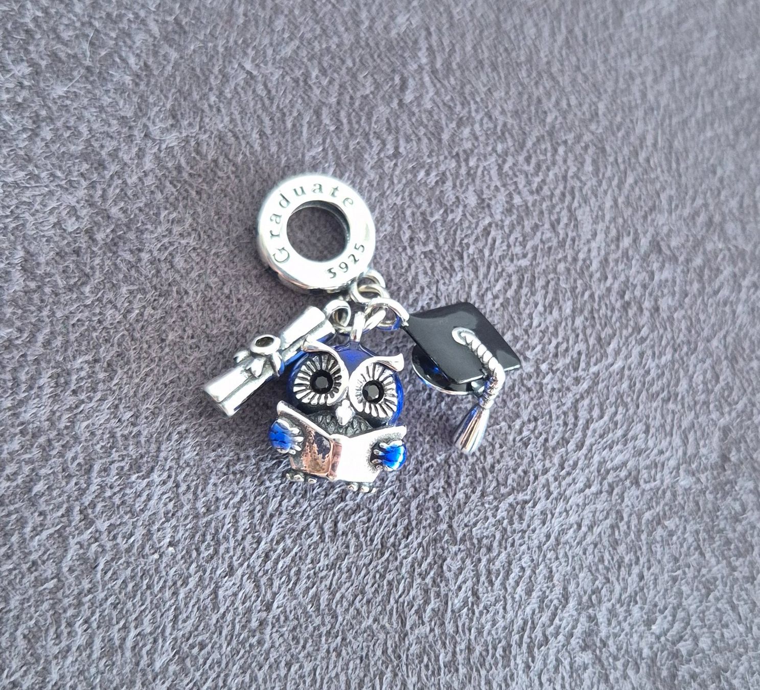 Ciondoli: Silber Charm Eule Schulabschluss +Garantie – Nuovo (secondo la descrizione) da Rotkreuz venduto da Carbone_Bijou-Shop