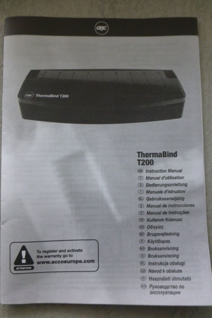 Macchine rilegatrici: GBC ThermaBind T200 Bindegerät – Usato da Grenchen venduto da Bobatsch 2