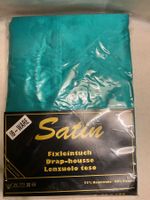 Satin Fixleintuch 90/190 Saphir-grün