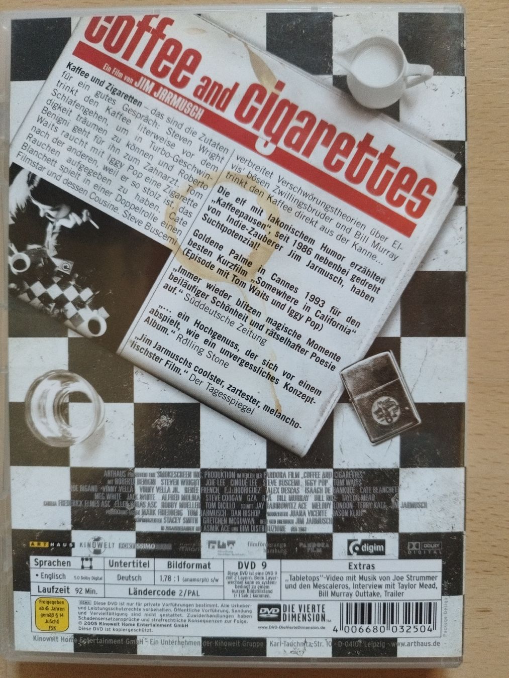 Tutti i DVDs: DVD Coffee and Cigarettes - Jim Jarmusch – Usato da Rhäzüns venduto da Badihuelsa 1