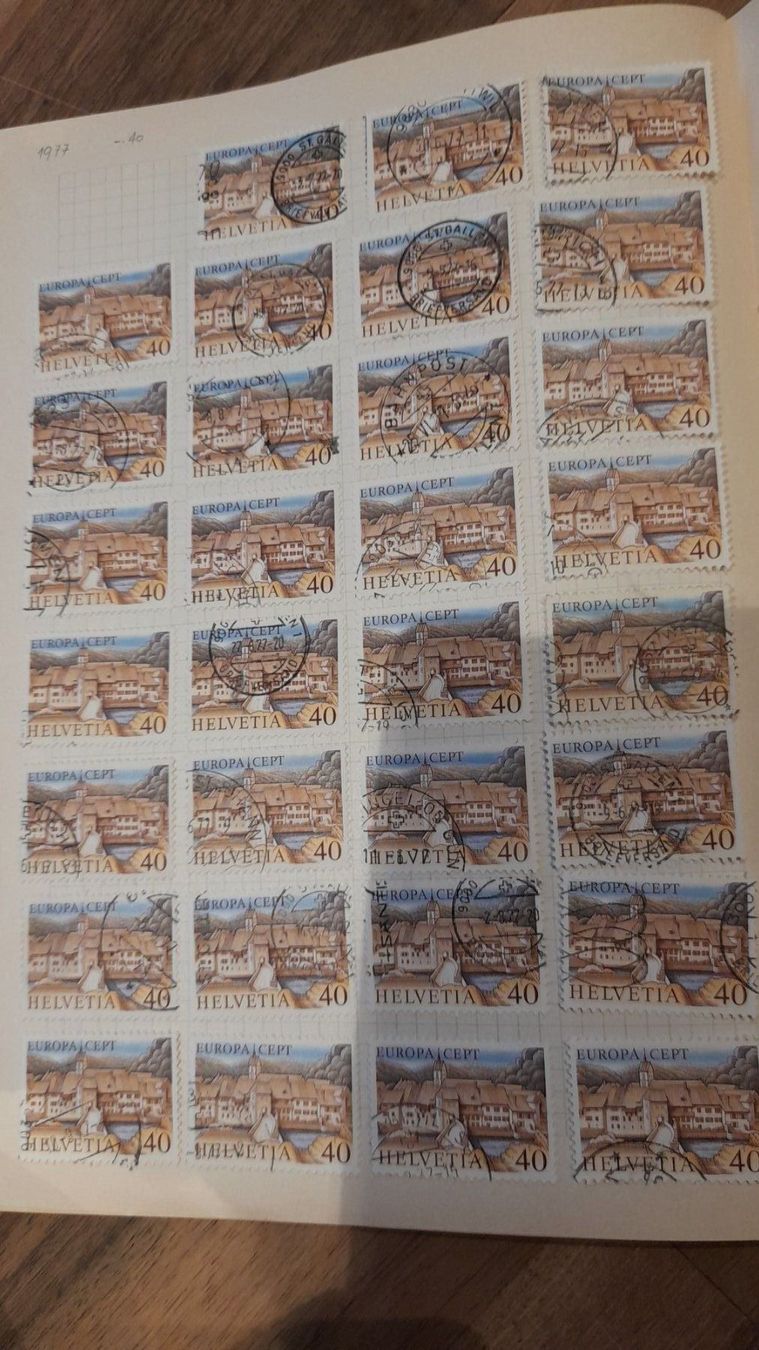 Alle Briefmarken: 1973-1979 – Gebraucht aus Balgach von SIMEON27 3