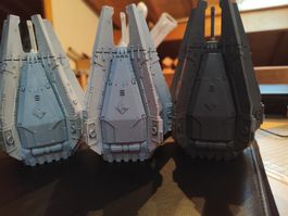 Warhammer 40k: Space Wolves Drop Pods (Landungskapseln) 3Stk