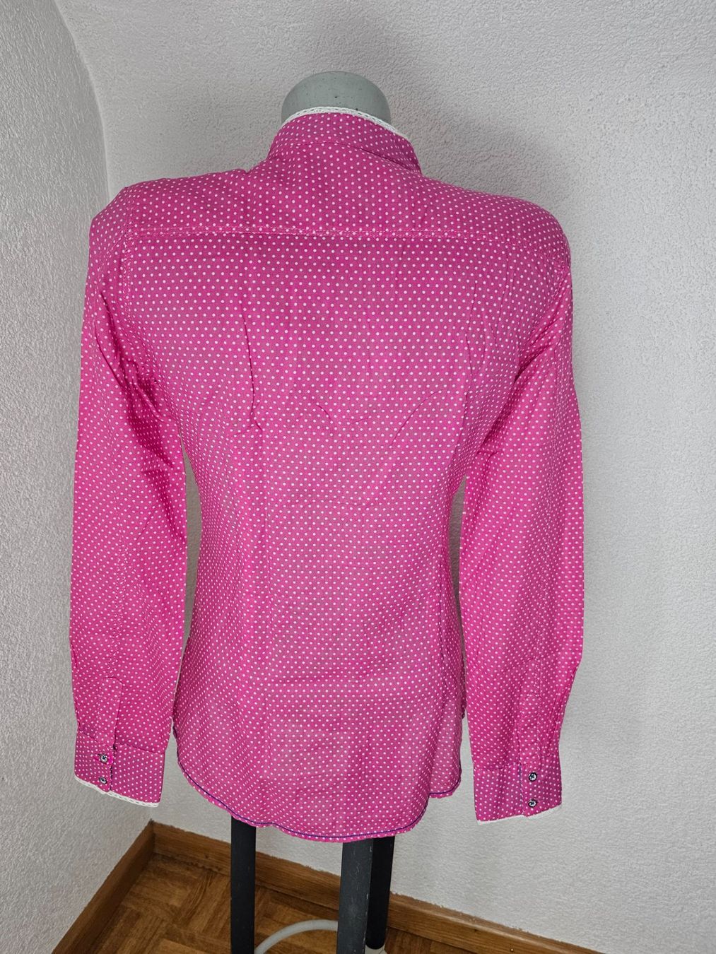 Emily van den Bergh Camicette: Emily van den Bergh Bluse Gr. 34 Pink Punkte Dirndl – Nuovo (secondo la descrizione) da Füllinsdorf venduto da Sunnebliemli7 3