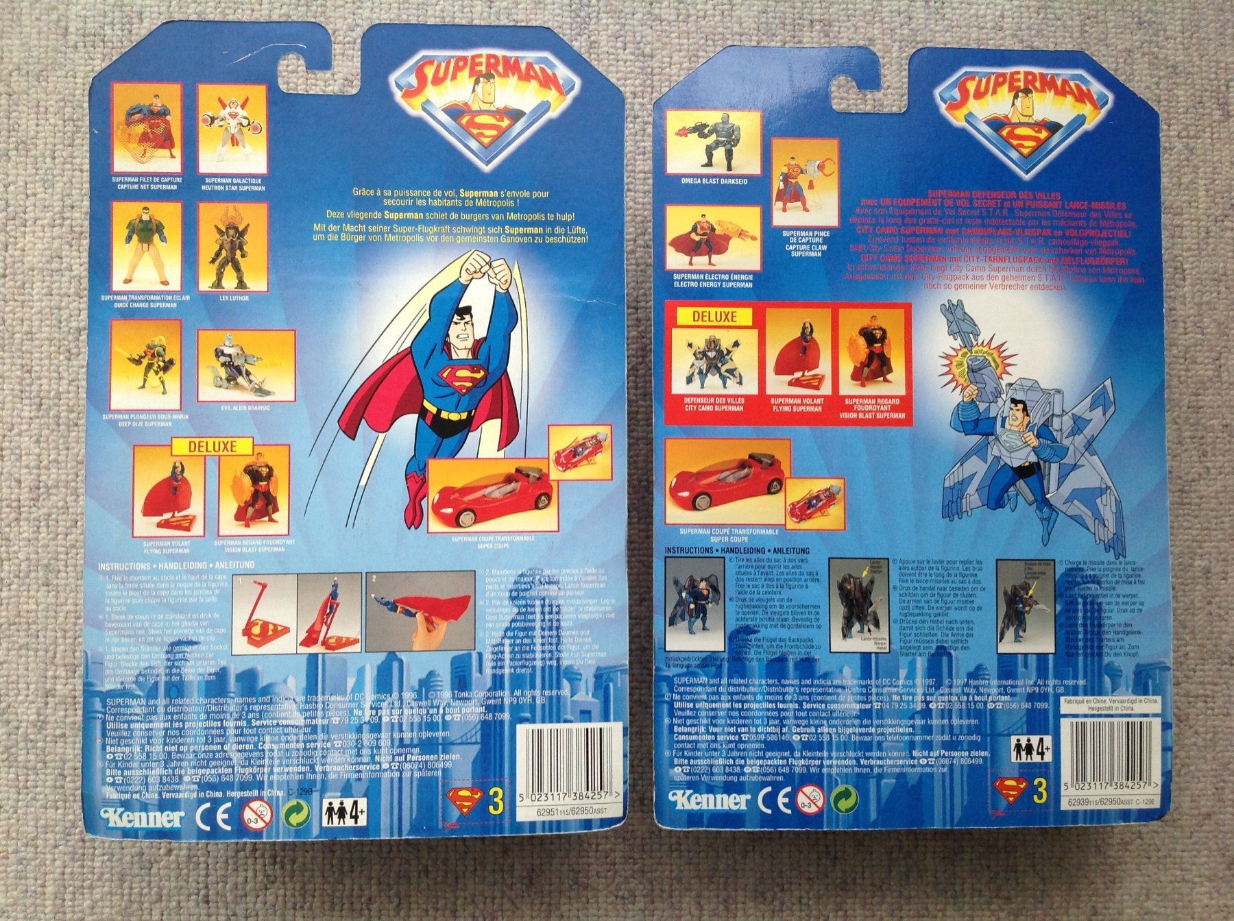 Fumetti: 4 Stck. verschiedene Superman von Kenner – Usato da Seuzach venduto da Jage 5