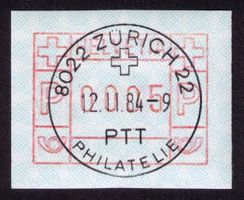 ATM 7All_ET-VO_FD-VO 12.11.84_8022 Zürich_SELTENER Typ !_FD!