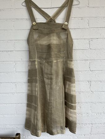 VintagPaola Frani - Kleid mit transparenten Organza-Einsätze