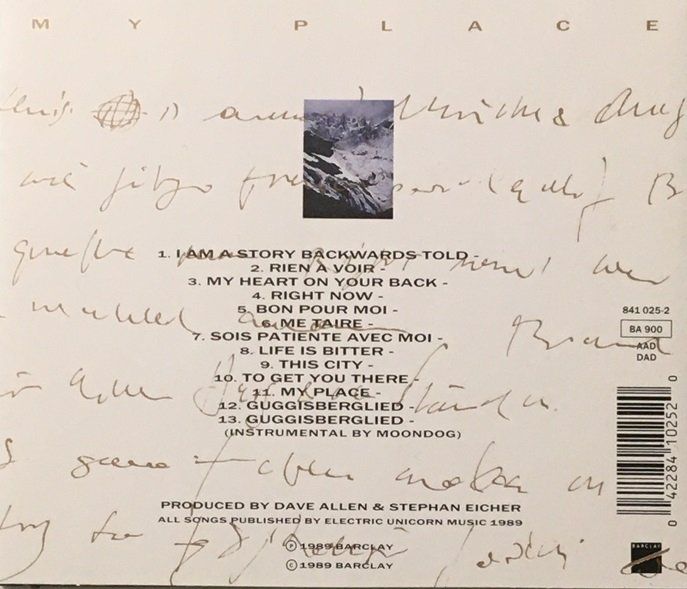 CD: Stephan Eicher - My Place – Usato da Grüningen venduto da azulgris 1