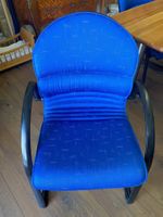 4 Besucherstühle Stoll Giroflex 44 blau