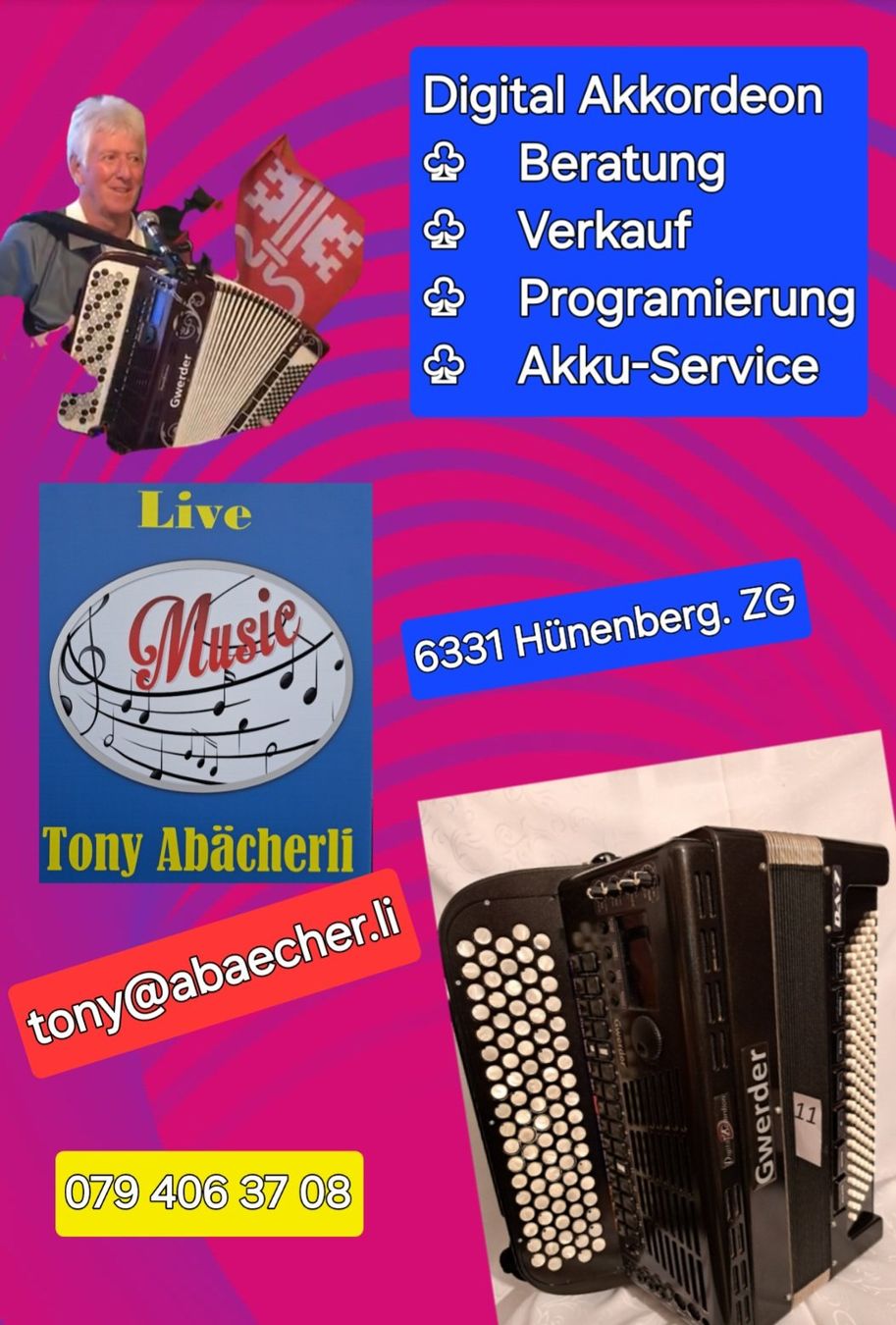 Strumenti musicali: Gwerder Digital Akkordeon DA7 – Usato da Hünenberg venduto da GIRO15 2