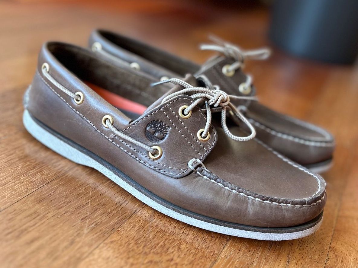 Timberland Herrenschuhe: Timberland Leder Mokassins Gr. 40 - Braun – Gebraucht aus Zürich von mar_st77 1