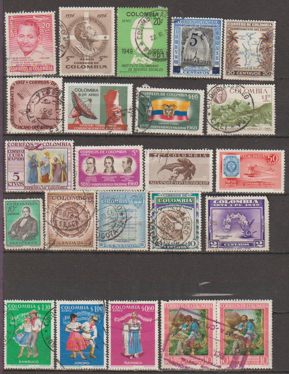 Alle Briefmarken: Colombie collection – Gebraucht aus Crans-Montana von kira56 2