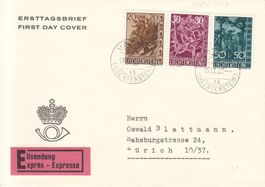 LBK 345 - 347 FDC