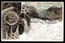 Litho Lauterbrunnen, Trümmelbach, Panor