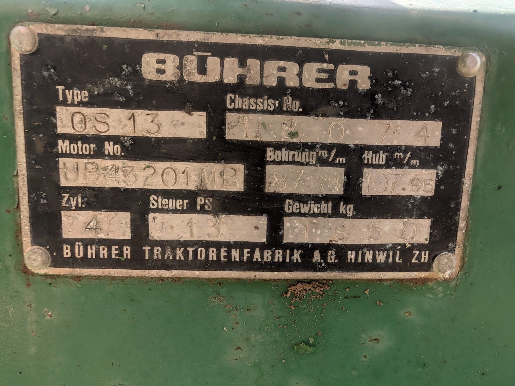 Bührer Traktoren: Buhrer 1967 – Gebraucht aus Yvonand von Li_poch 9
