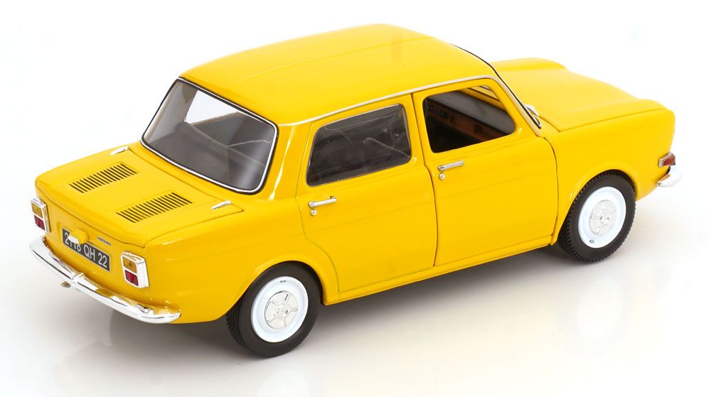 Simca Modellini d'auto: SIMCA 1000 LS 1974 Gelb 1:18 NOREV – Nuovo e nell'imballaggio originale da Suhr venduto da Moebelsiralfred 1