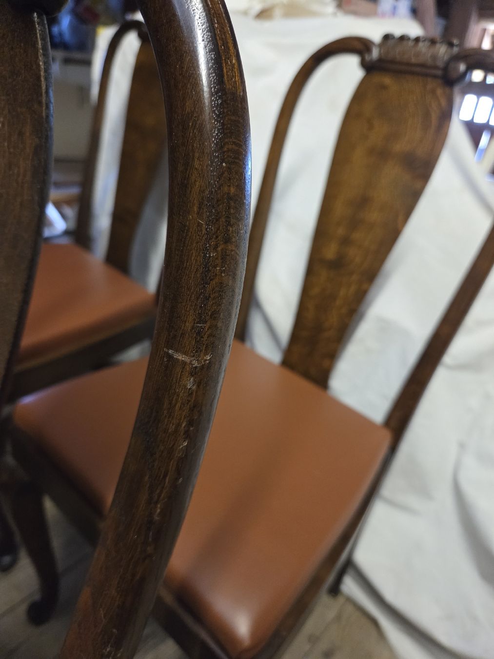 Stühle: 6 antike Lederstühle – Gebraucht aus Wädenswil von weihpos 6