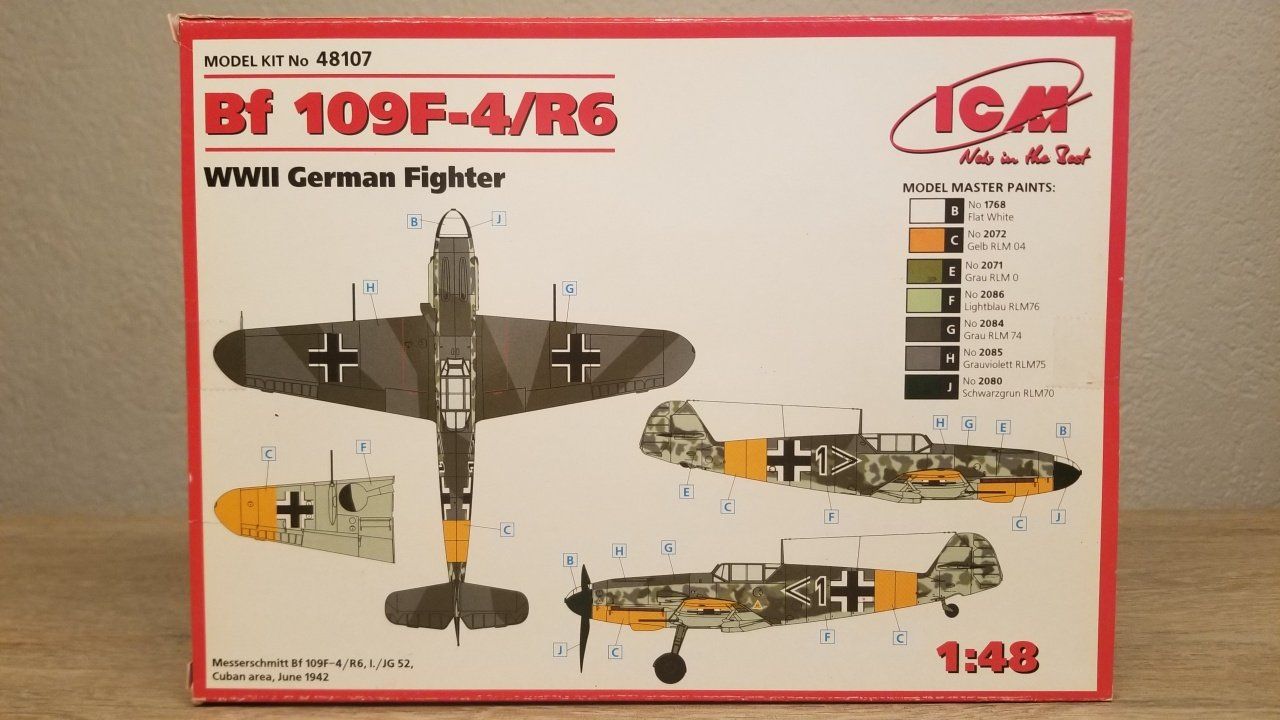 Kit di modellismo & Modellini statici: ICM 48107 Bf 109F-4/R6 – Nuovo e nell'imballaggio originale da Schwadernau venduto da Blueray 2