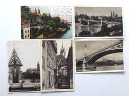 Basel Totengässli 1923; Gruss 1904;Käppelijoch 1926, Wettst.