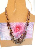 KETTE HALSKETTE 2 KURZE 1 X LANGE KETTE  FUNKELT SCHMUCK