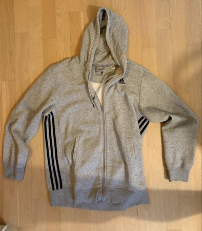 Adidas Kapuzenjacke grau Grösse M