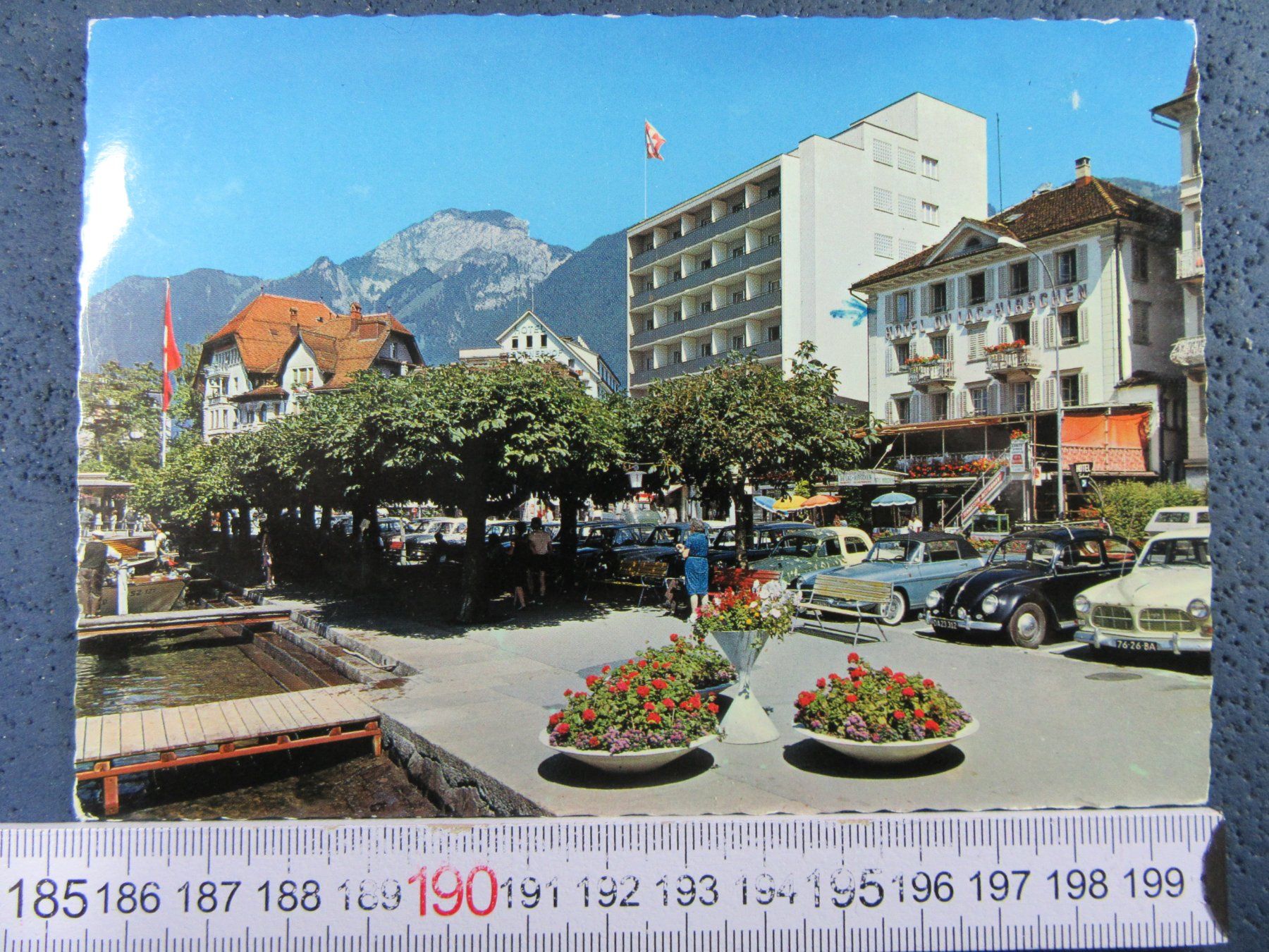 Ansichtskarten: BRUNNEN QUAI OLDTIMER AUTOS SZ AK 1973 – Gebraucht aus Ettingen von Hausi4711