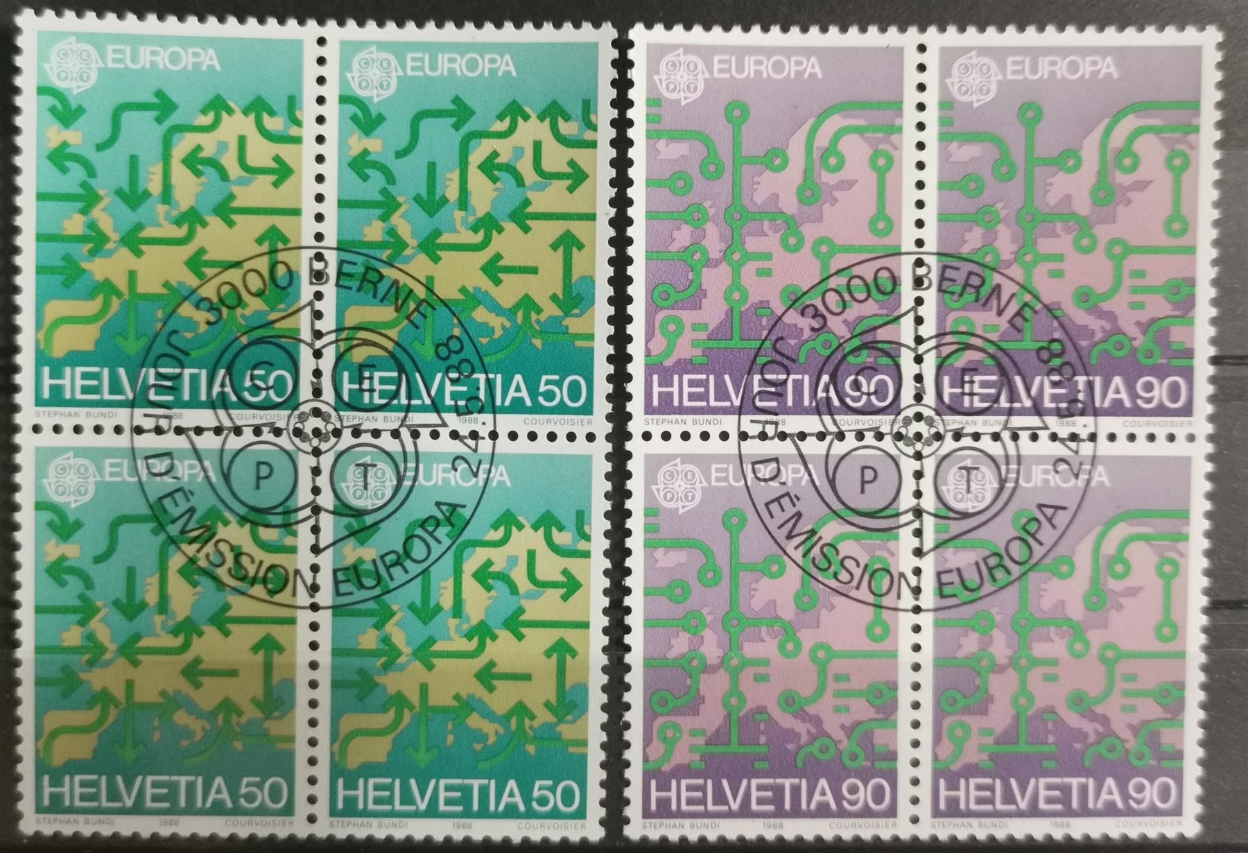 Tutti i francobolli: 1988 Europamarken ET-Stempel – Nuovo (secondo la descrizione) da Dübendorf venduto da goeggi79