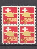 Infanterie Wi 266 im 4er-Block postfrisch