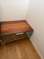 2 hochwertige Nachttische in Nussbaumoptik