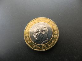 Tunesien 5 Dinar 2002 - 2. Todestag Habib Bourguiba
