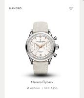 Neue Carl f. Bucherer Manero Flyback Uhr // 40 mm