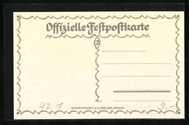 Cartoline postali: Litho Aarau, Eidgenössisches Schützenf – Usato da Berlin venduto da bartko-reher 1