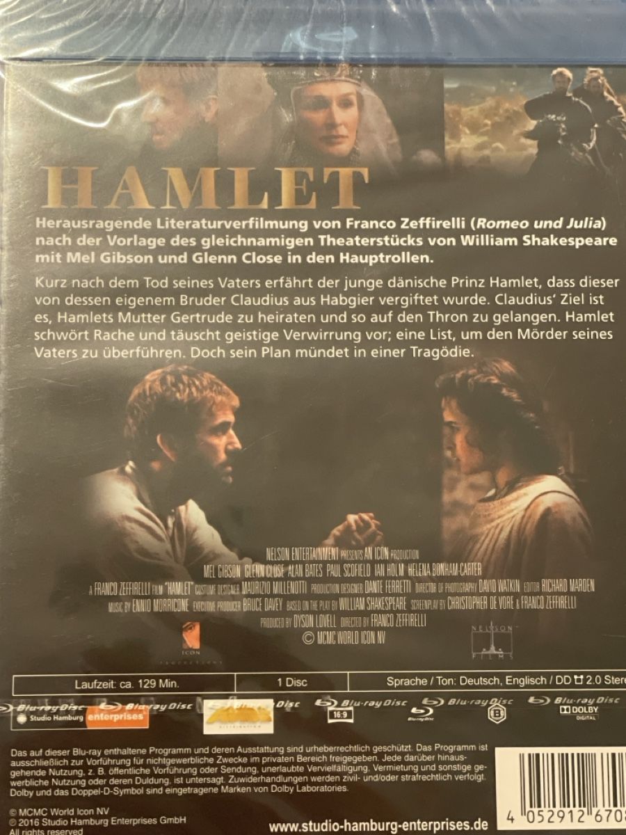 Tutti i DVDs: Hamlet (1990)  selten! – Nuovo (secondo la descrizione) da Waldenburg venduto da Gonzo8 1