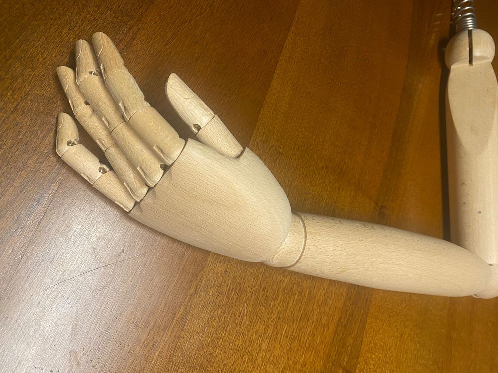 Schaufensterpuppe,Arme Hände Holz Finger beweglich,steht-577 6