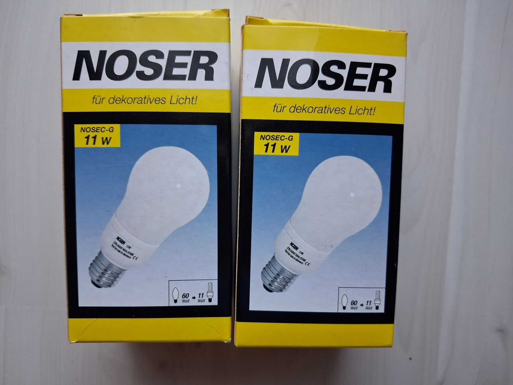 Lampes: 2 X SPARLAMPE 11 WATT   E 27 – Neuf avec emballage d'origine à langnau par Santos1411