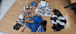 Eishockey Goaliausrüstung mit Tasche